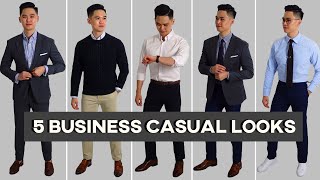 What Is Business Casual  5 Minimal Business Casual Outfit Ideas [upl. by Nediarb]