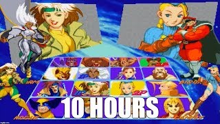 XMen vs Street Fighter  Character Select Extended 10 Hours [upl. by Ydaj]