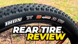 Maxxis Ikon Tire Review as a Rear Tire for XC Cross Country RidingRacing MTB FAST Rolling  Grippy [upl. by Tucky]