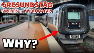 The Strange Looking Train from Sweden to Copenhagen – Øresundståg Review [upl. by Annaj]