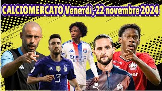 CALCIOMERCATO Venerdì 22 novembre 2024 [upl. by Novia]