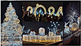 Shnorhavor Nor Tari New Years Eve 2024 Republic Square and Yerevan Downtown Park Armenia [upl. by Martinic]