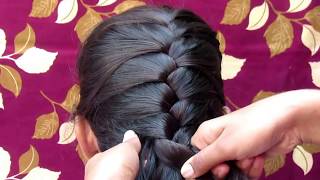 FRENCH BRAID BRAIDED HAIRSTYLE  FRENCH BRAID LACE HAIRSTYLE [upl. by Franni]