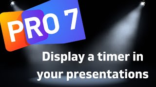 Propresenter 7  How to display timers in your presentations [upl. by Alegnaoj242]