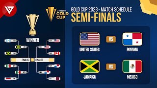 Match Schedule SemiFinals CONCACAF Gold Cup 2023 [upl. by Htieh]