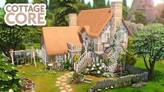 Cottagecore Family Home 🌿  The Sims 4 Speed Build [upl. by Nirag]