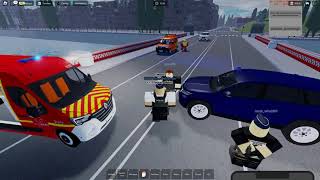 ACCIDENT VOIE PUBLIQUE EN POLICIER  GALAX RP [upl. by Aivatnohs]