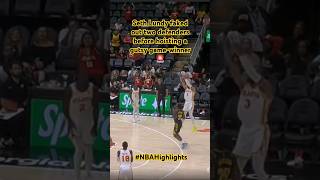 Seth Lundy faked out two defenders before hoisting a gutsy gamewinner 🚨 NBAHighlights [upl. by Ttevi912]