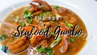 THE ABSOLUTE BEST SEAFOOD GUMBO  EASY FOOLPROOF DRY ROUX  STEP BY STEP TUTORIAL [upl. by Noelc118]