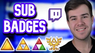 How to Setup Twitch Sub Badges✅For Beginners [upl. by Llien]