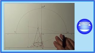 PROSPETTIVA DI UN CONO POGGIATO SUL GEOMETRALE 230 [upl. by Lael]