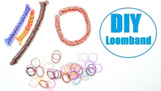 DIY Rainbow Looms  Loombänder  Loombands basteln Anleitung Deutsch [upl. by Caron]