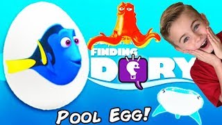 Giant FINDING DORY Surprise Egg with Toys by HobbyKidsTV [upl. by Natascha]