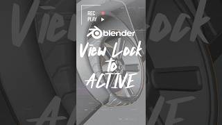 Quick tip view lock to active in Blender [upl. by Nali]