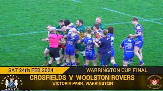 Crosfields Vs Woolston Rovers 240224 Warrington Cup Final [upl. by Sly]