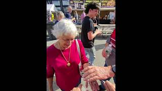 Oktoberfest spooned busking getspooned spoonman statefair musicalspoons fair festival music [upl. by Arais551]