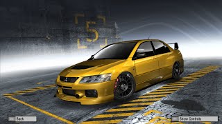 Need For Speed Pro Street  EVO IX MR 4G63T Manual pure sound [upl. by Dnomzed]