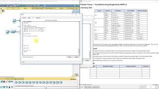 PKT 10223  Troubleshooting SingleArea OSPFv2 [upl. by Yrrep91]