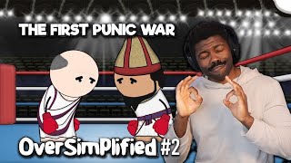 The First Punic War by OverSimplified Part 2  The Chill Zone Reacts [upl. by Anoved]