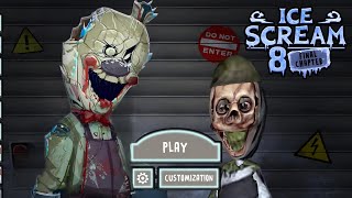 Ice Scream 8 New Update Zombie Rod Full Gameplay  Fanmade [upl. by Dorreg]