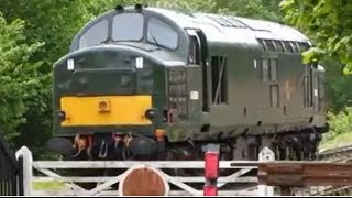 UK Ruston engined Class 37 37905 at the Mid Hants Railway MHR Watercress line Hampshire [upl. by Naval]