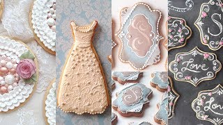 COOKIES FOR WEDDINGS  Cookie Decorating Compilation by SweetAmbs [upl. by Frederique]