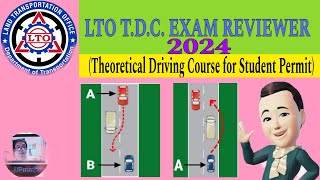 LTO TDC EXAM REVIEWER 2024 FOR STUDENT PERMIT TAGALOG [upl. by Cuda]