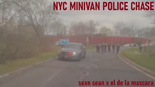 Insane nyc mini van police chase ELdelamascara gets arrested [upl. by Olimac956]