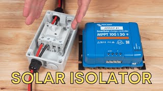 SOLAR ISOLATOR WIRING for a DIY camper van [upl. by Kathie]