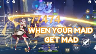 Spiral Abyss 42  C6 Noelle Feat Furina  Floor 1231  Genshin Impact Mobile Gameplay [upl. by Esserac]