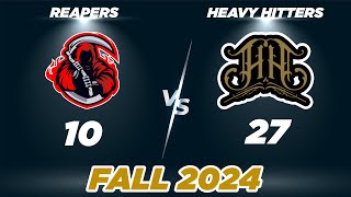 REAPERS VS HEAVY HITTERS  Fall 24  Los Angeles  North Conference  Week 2 [upl. by Nossyla]