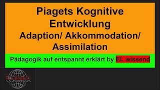 Piagets Adaptionsprozess erklärt AdaptionAkkommodation und Assimilation by EL wissend [upl. by Gherardo]