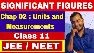 SIGNIFICANT FIGURES  CLASS 11 Chapter 02 Units and Measurements  JEE MAINS  NEET [upl. by Thebazile]