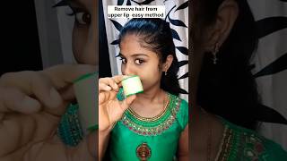 How To Thread🧵Upper Lip Hair At Home Remove hair upper lip easy method threading ytshort thread [upl. by Ambrosi]