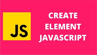 Create Element JavaScript [upl. by Flita]