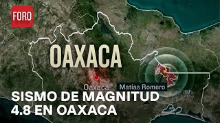 Ajustan sismo en Oaxaca a 48 de magnitud Activan protocolo de emergencia  A las Tres [upl. by Oribelle]