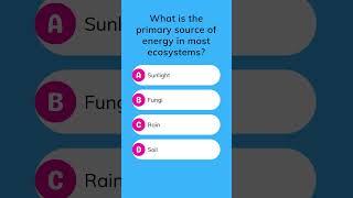 What is the primary source of energy in most ecosystems [upl. by Nylirem]