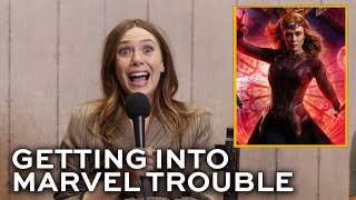 Elizabeth Olsen always says the wrong thing about Marvel [upl. by Pavkovic242]