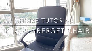 IKEA Renberget chair assembly tutorial [upl. by Enaitsirk278]