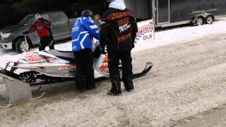 Old forge woodgate American Snowmobiler Dynotech 2010 shootout OSP in lakeracer class [upl. by Halsy]