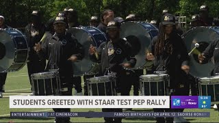 Boulter Middle School gets pep rally performance ahead of STAAR testing [upl. by Qerat]