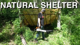 Bushcrafting A LeanTo Shelter [upl. by Corena]