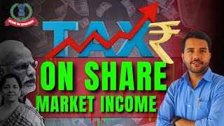 Income Tax on Share Market Income sharemarket [upl. by Maag]