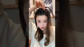 How to apply hairstyle wig in 15 seconds🥰trendingtrending wig hairstyle new [upl. by Anitserp]