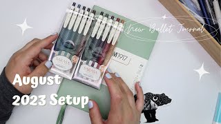 A Simple Bullet Journal Setup  August 2023 The Trouble with a Simple Bujo [upl. by Suhpesoj178]