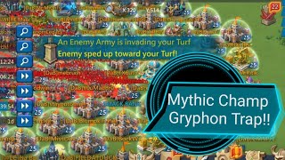 Amazing Gryphon traps Eats All Their T5 Massive Pull Lords Mobile [upl. by Tillinger]