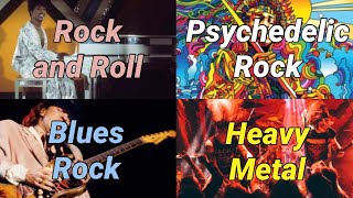 Every Genre of Rock Music Named [upl. by Nomae]