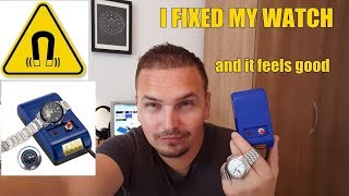 What EVERY Watch Collector Should Own and Know  How I Fixed My Seiko Running Fast with Demagnetizer [upl. by Yeclehc]