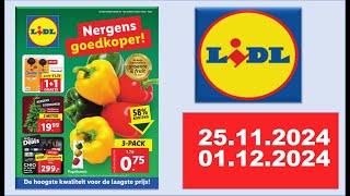 LIDL 2511202401122024 Nederland folder nederland holland lidl aldi [upl. by Olinde569]