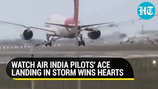 How Air India pilots braved Storm Eunice to land safely at Heathrow Video viral netizens in awe [upl. by Fowler]